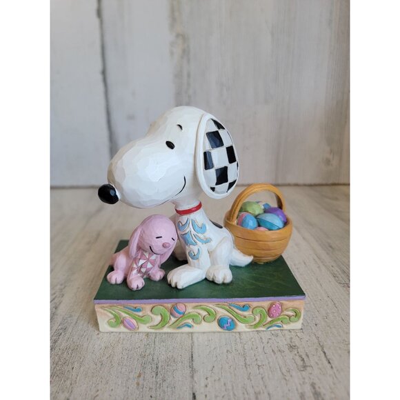 Jim Shore Easter surprises 6007938 Snoopy spring eggs Enesco - Picture 1 of 7